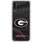 University of Georgia Black Jersey Galaxy A50 Clear Case